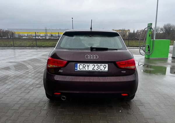 Audi A1 cena 30500 przebieg: 197000, rok produkcji 2011 z Skoki małe 46